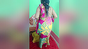 Indian Sexy Step mom Striping In Home