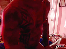 Inked Stud Dex Morningstar Banged By Damian X Dragon 3way