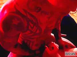 Inked Stud Dex Morningstar Banged By Damian X Dragon 3way