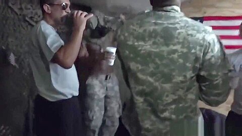 Inked military hunk analfucked reversecowboy