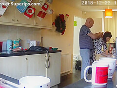 Ipcam Old American Couple Fucks In The Kitchen