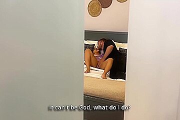 Is A Sexy Milf With A Big Booty And I Seduce Her Blonde Stepdaughter With Big Tits