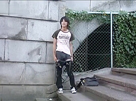 Japanese Boy His Cum Bublic Outside