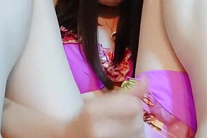 Japanese Shemale Masturbation With Bikini / 女装娘のヒキニてローションオtニー