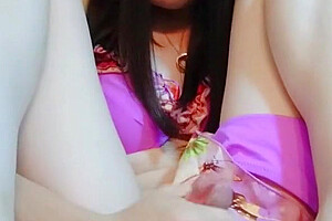 Japanese Shemale Masturbation With Bikini / 女装娘のヒキニてローションオtニー