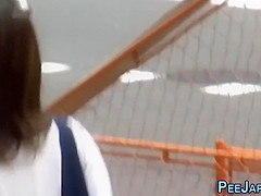Japanese teen 18+ public piss