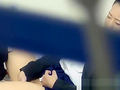 Japanese teen 18+ rubs pussy