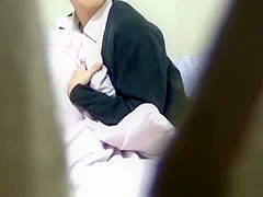 Japanese teen 18+ rubs pussy