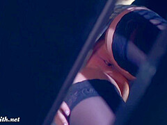 Jeny Smith - Beautiful As A School Girls On Stairs  Upskirt
