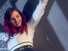 Jeny Smith - Beautiful As A School Girls On Stairs  Upskirt