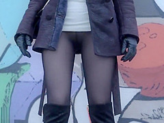 Jeny Smith pantyhose and high heels fetish tease
