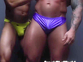 Johnny Bronco And Jake Daniels Worshipped By Sub Caged Jock