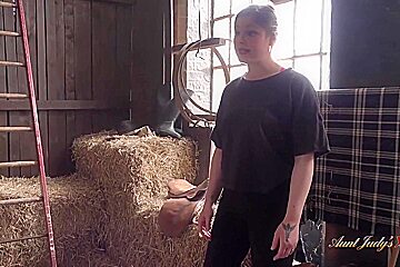 Judys In Free Premium Video Xxx - Fucking Your Milf Stepmom Aurora In The Barn