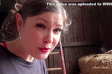 Judys In Free Premium Video Xxx - Fucking Your Milf Stepmom Aurora In The Barn