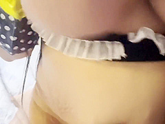 Juicymariah28 Cleaning Maid Rides Dick With Her Latex Glove
