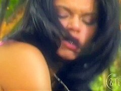 July Paiva - 8teenhub Pussy Fucked And Ass Too In Bamboo Forest