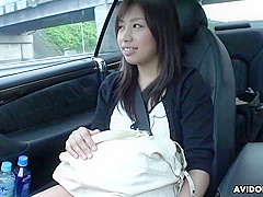 Karin Asahi In Japanese Brunette Sucks Dick In The Car Uncensored