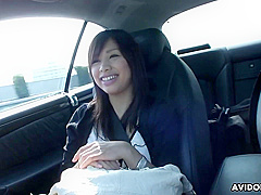 Karin Asahi In Japanese Brunette Sucks Dick In The Car Uncensored