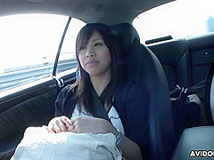 Karin Asahi In Japanese Brunette Sucks Dick In The Car Uncensored