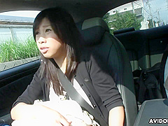 Karin Asahi In Japanese Brunette Sucks Dick In The Car Uncensored