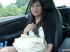 Karin Asahi In Japanese Brunette Sucks Dick In The Car Uncensored