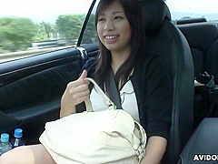 Karin Asahi In Japanese Brunette Sucks Dick In The Car Uncensored