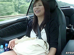 Karin Asahi In Japanese Brunette Sucks Dick In The Car Uncensored