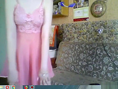 Kazakh girl engaged in virtual sex