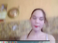 Kazakh girl engaged in virtual sex