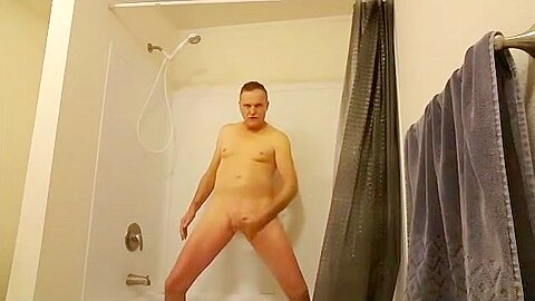 Kevin Yardley shower phone masturbation
