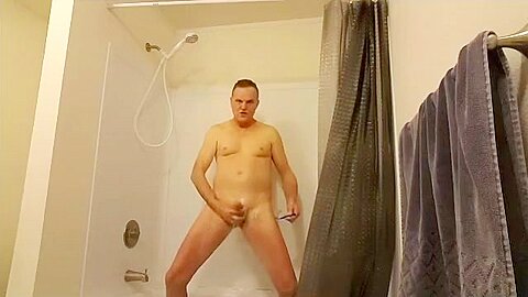 Kevin Yardley shower phone masturbation