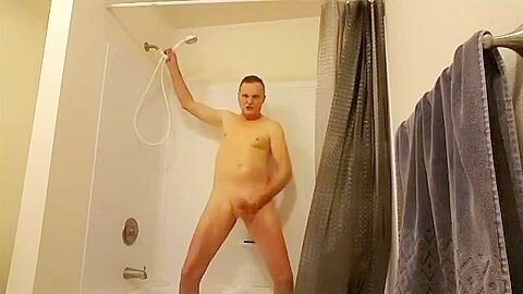 Kevin Yardley shower phone masturbation