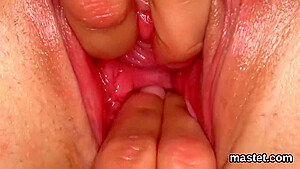 Kinky Czech Sweetie Opens Up Her Narrow Slit To The Pec