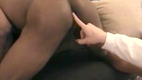 Kinky ebony thug has interracial sexy time with his friend
