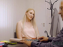 LOAN4K  Sexy waitress involved into sexual affair with handsome creditor