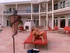 Large Breasted Young Blonde Slut Gets Fucked In The Ass By Black Cock