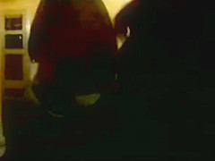 Lewd lovers fuck in the elevator