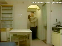 Lewd lovers fuck in the elevator