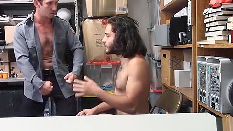 Long Hair Shoplifter Punished By Security Officer