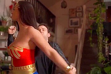 Luscious Babe Wonder Woman Femdom - Dark Haired