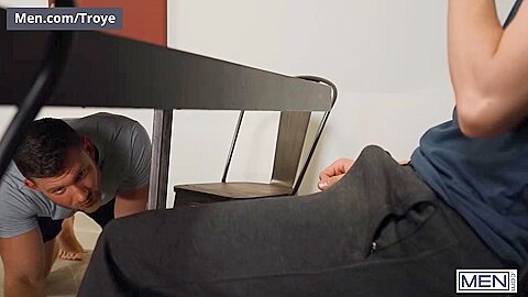 MEN - Daniel & Troye Take Turns Using Bottom Caden's Mouth And Tight Butthole As Their Fuck Toy