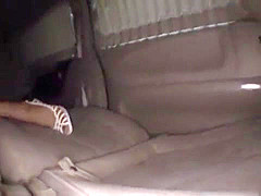 Mai Yuzuki Asian model gives a blowjob in the car
