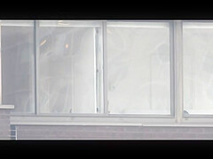 Manhattan Changing in Window
