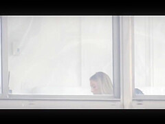 Manhattan Changing in Window