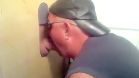 Married Leather Step daddy At The Gloryhole