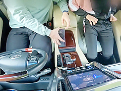 Married Woman Comes To Training With Husband Plays With Remote Toys And Has Nakadashi Car Sex