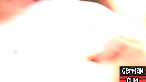 Masked German amateur stud fucked and facialized in sling