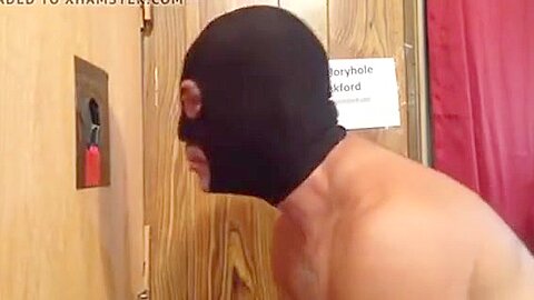 Masked Gloryhole Oral Creampie