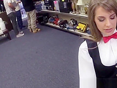 Masturbating pawnee fucking broker for cash
