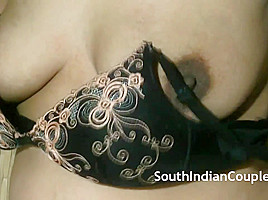 Mature Indian Aunty Pressing Her Big Boobs